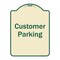 Signmission Designer Series-Customer Parking 2, Tan & Green Heavy-Gauge Aluminum, 24" x 18", TG-1824-9856 A-DES-TG-1824-9856 - alternate 1